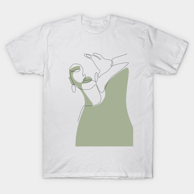 Olive Selfie T-Shirt by Explicit Design